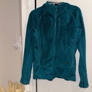 Mountain Hardwear Teal Women’s Fleece Zip-up Size M NWOT